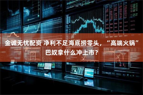 金诚无忧配资 净利不足海底捞零头，“高端火锅”巴奴拿什么冲上市？