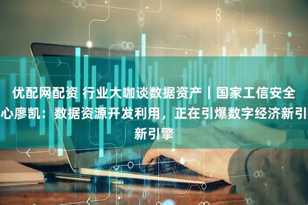 优配网配资 行业大咖谈数据资产｜国家工信安全中心廖凯：数据资源开发利用，正在引爆数字经济新引擎